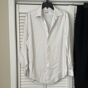 Calvin Klein White Dress Shirt Timeless Professional Wear